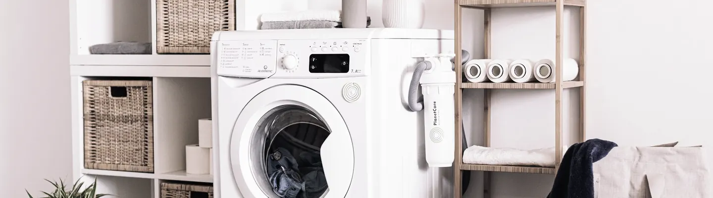 white front load washing machine